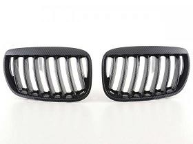 ABS Sportgrill BMW X5 Typ E53 Bj. 04-06 Carbon look