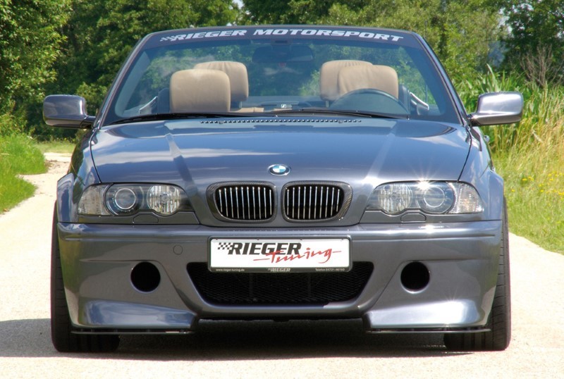 Voorbumper CS look BMW E46 coupe/cabrio Rieger
