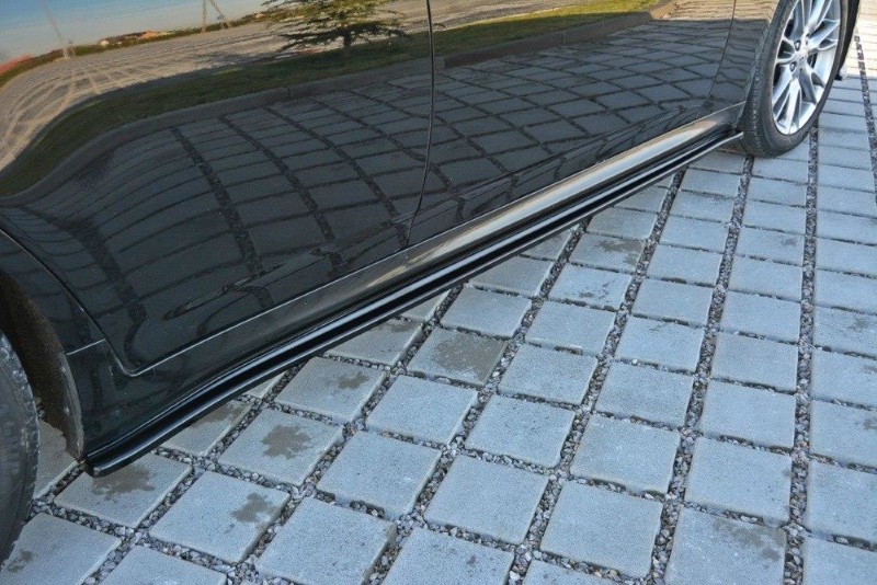 Zijskirts Diffusers Infiniti G37 Sedan Glanzend Zwart