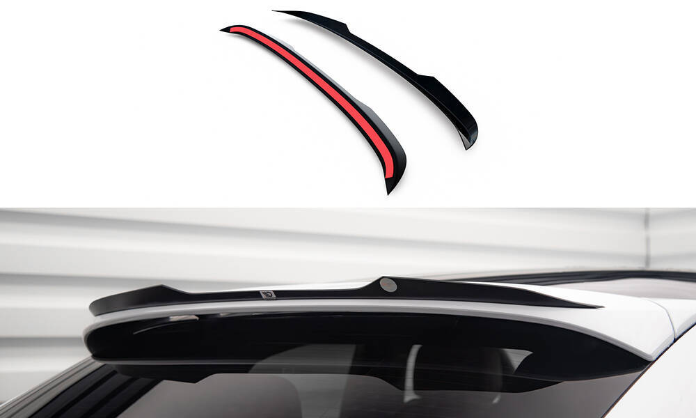 Spoiler Porsche Cayenne Coupe Maxton Glans Zwart