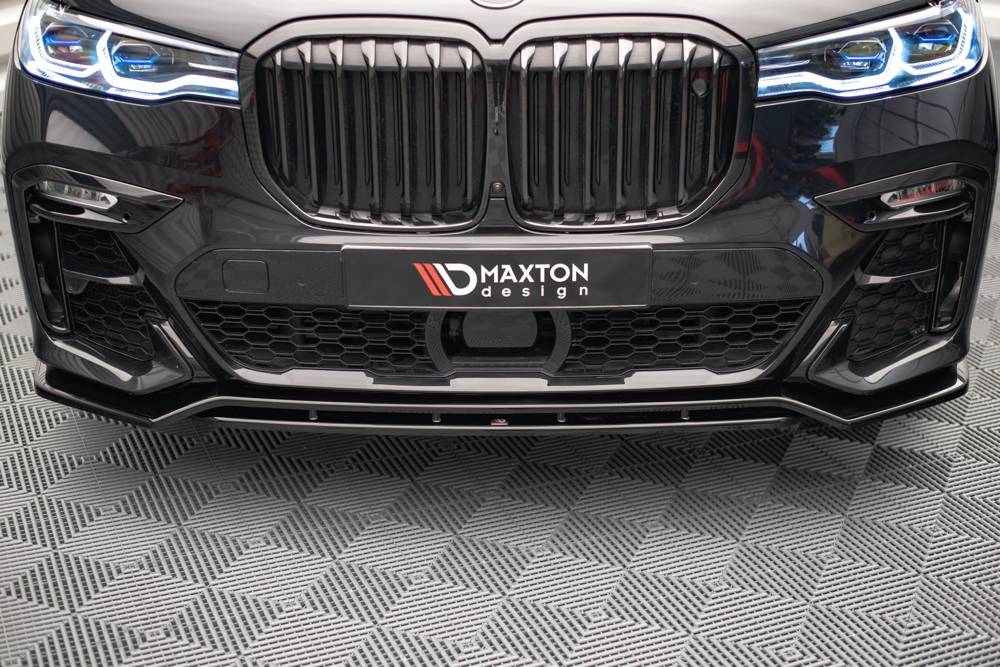 Voorspoiler V.1 BMW X7 G07 Maxton Glans Zwart