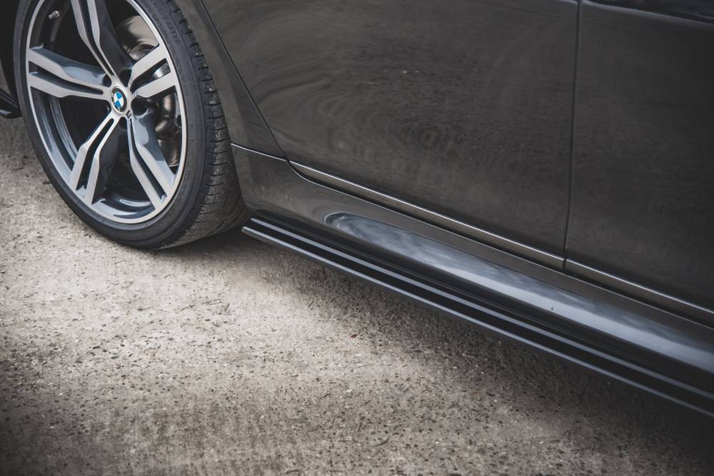 Zijskirts BMW 7-Serie G11 M Pakket Maxton Glans Zwart