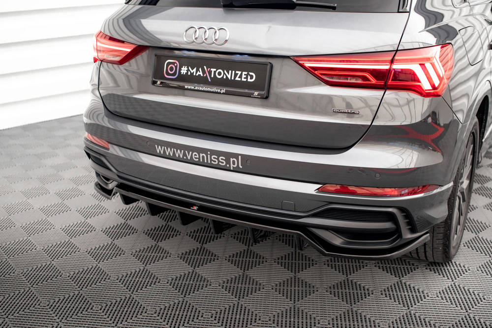 Diffuser Audi Q3 S-Line F3 Maxton Glans Zwart