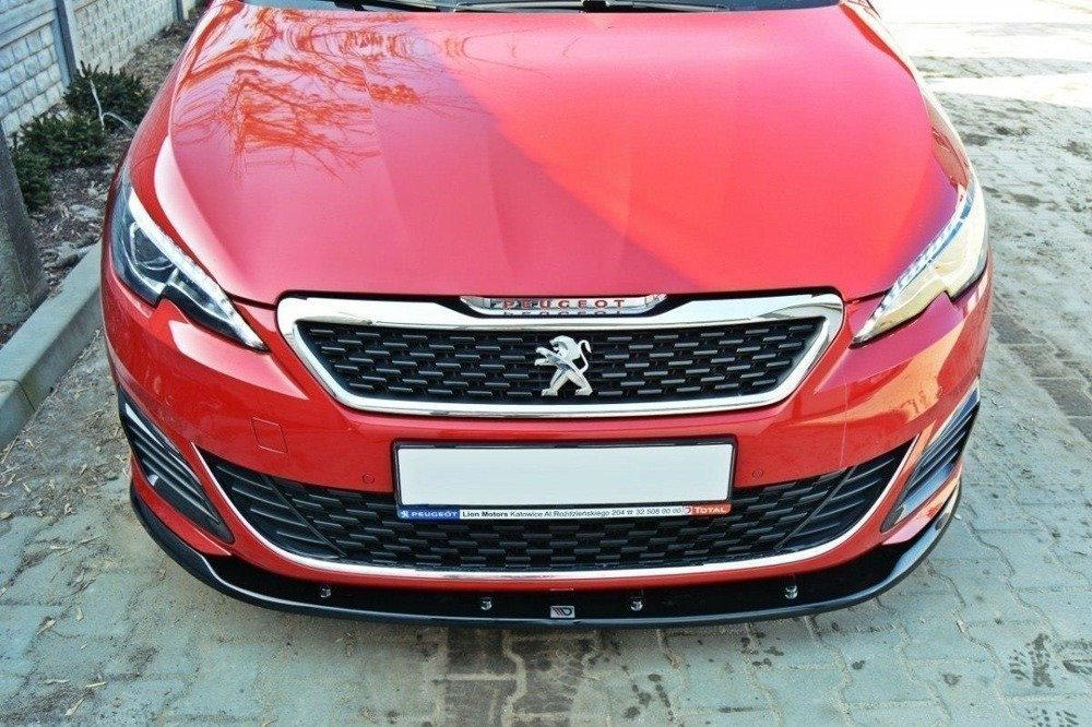 Voorspoiler Peugeot 308 GTI II Facelift  15-18 Glans Zwart v.2