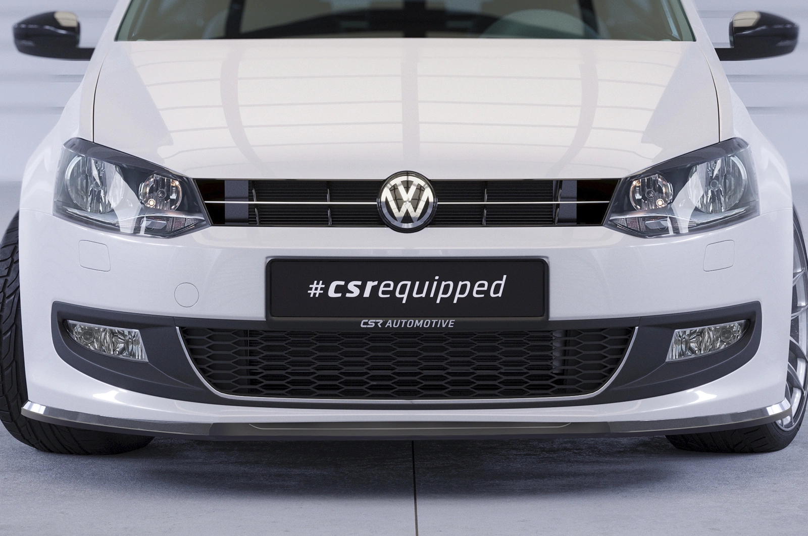 Voorspoiler VW Polo V (6R) Glans Zwart – 2009–2014