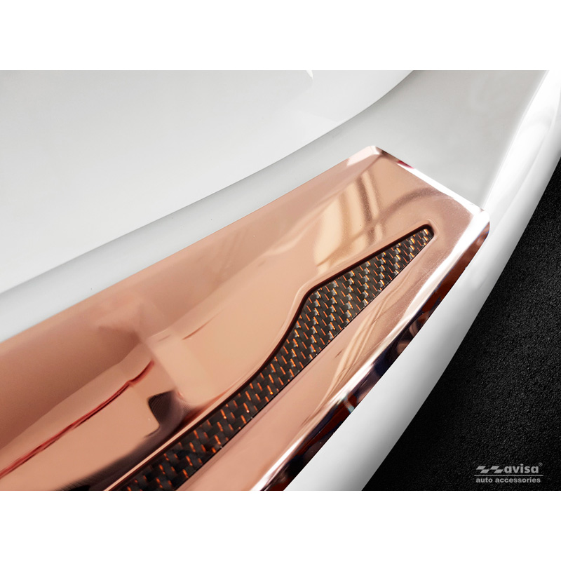 RVS Achterbumperprotector 'Deluxe'  BMW X3 G01 M-Pakket 2017-2021 & FL 2021- 'Performance' Koper/Koper Carbon