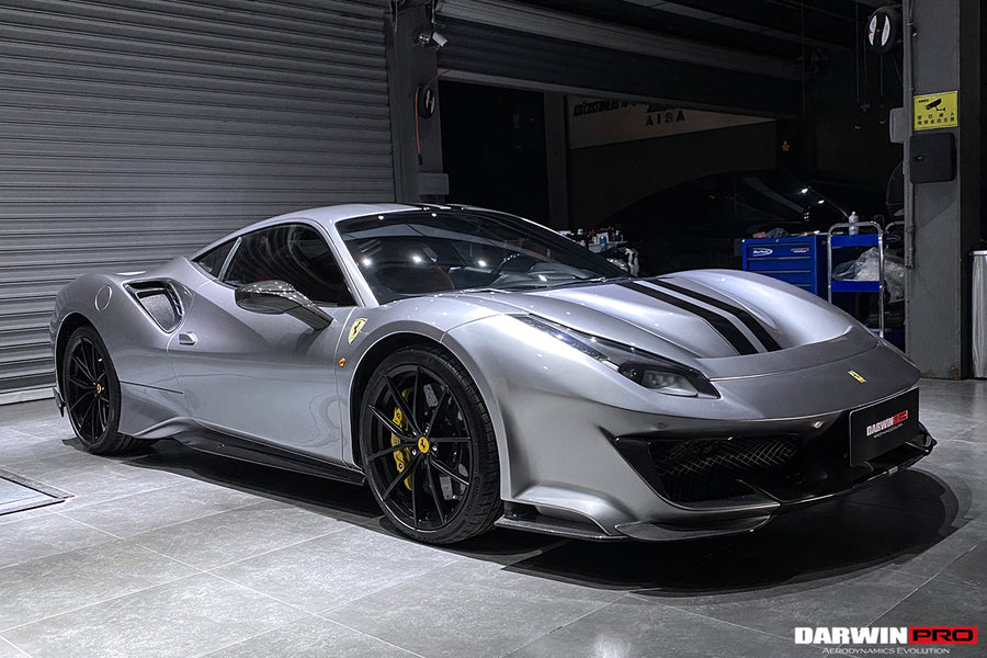 Ferrari 488 GTB/Spyder Pista Style Quarter Panel Side Scoops 2015-2020