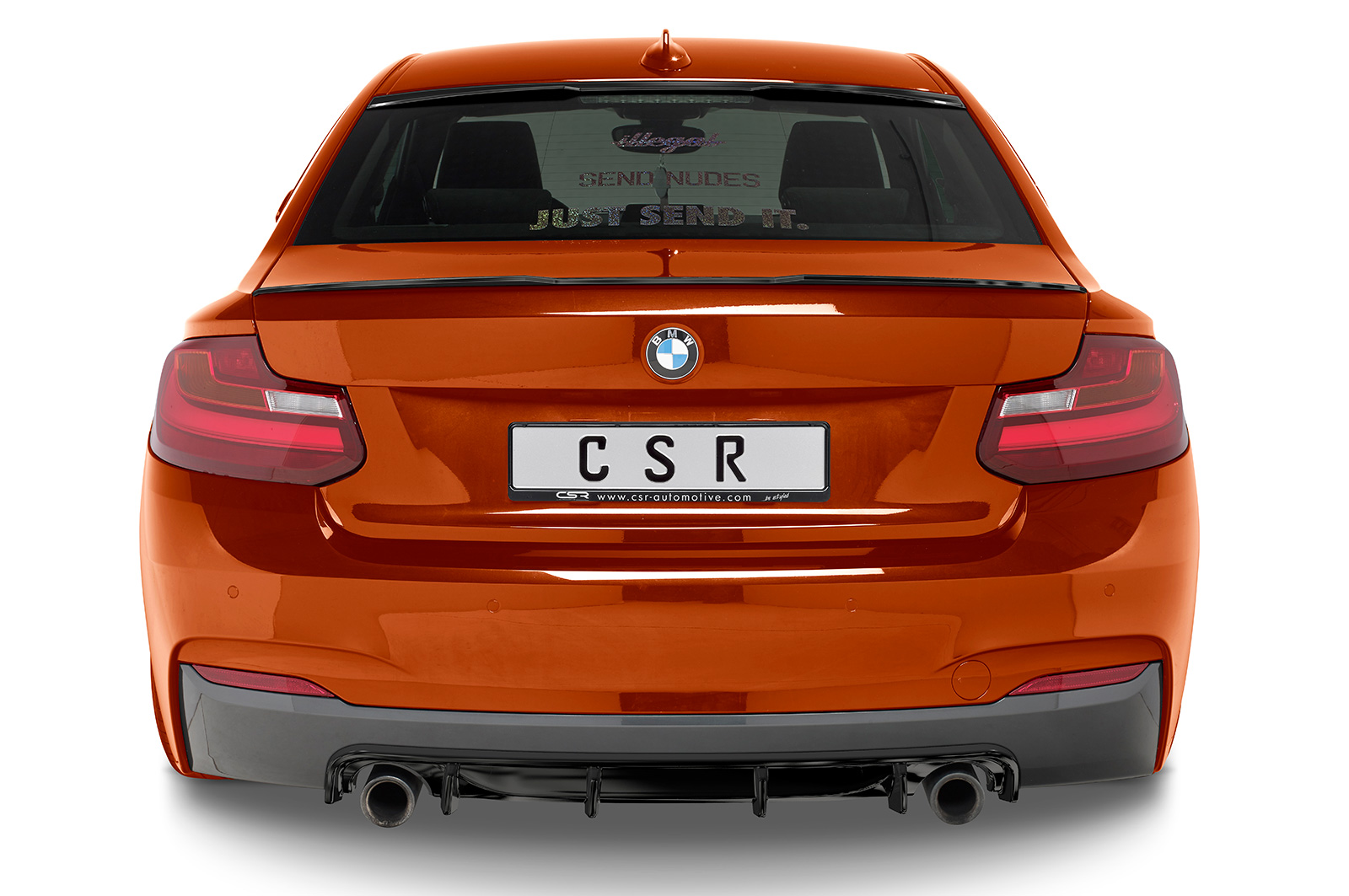 Spoiler BMW 2er (F22/F23) Coupe en Cabrio CSR glans Zwart