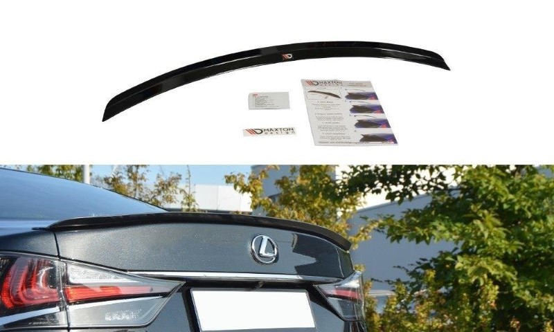 Spoilerkap Lexus GS Mk4 Facelift T Glanzend Zwart Maxton