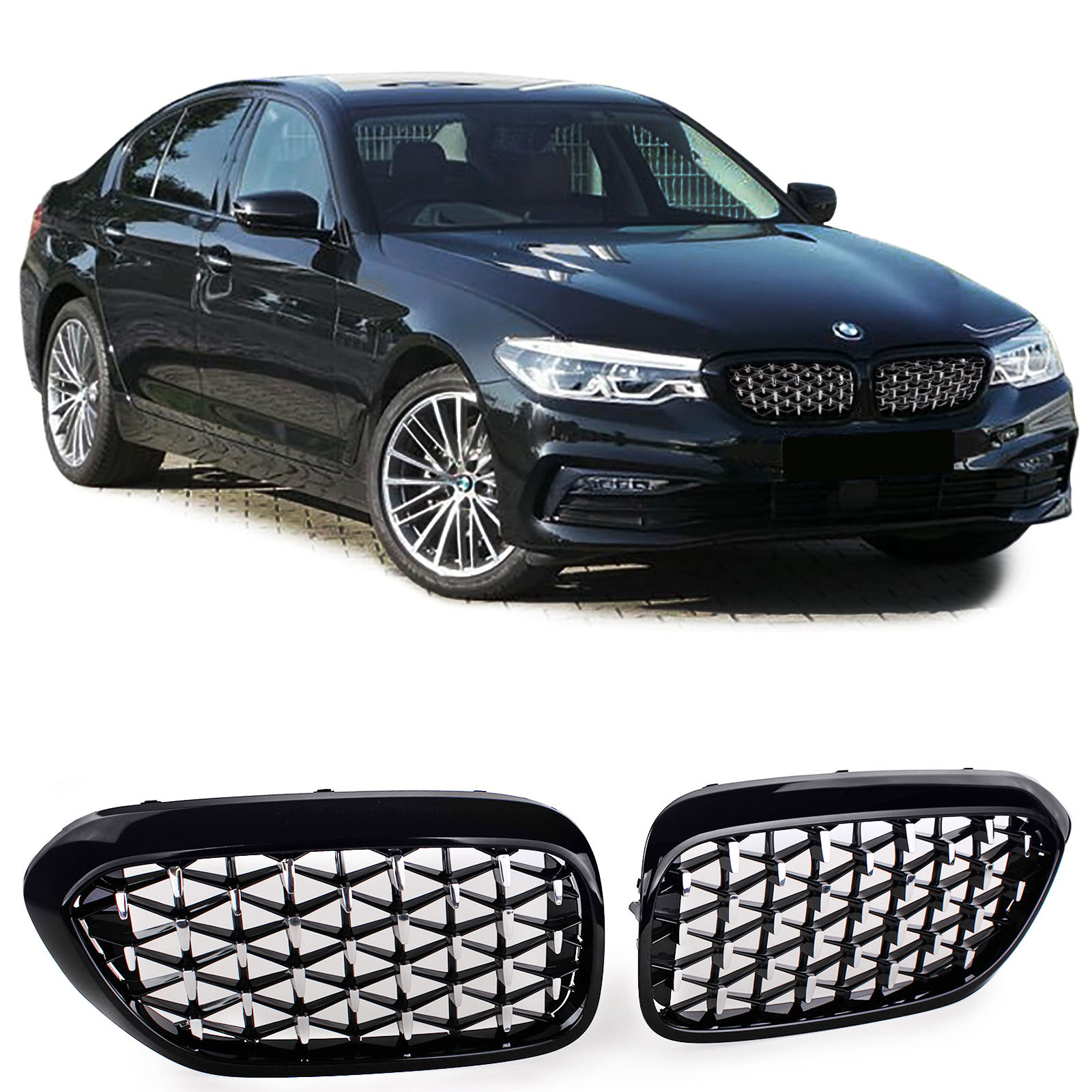 ABS Achterbumper beschermlijst BMW 5-Serie G30 Sedan M-Sport 10/