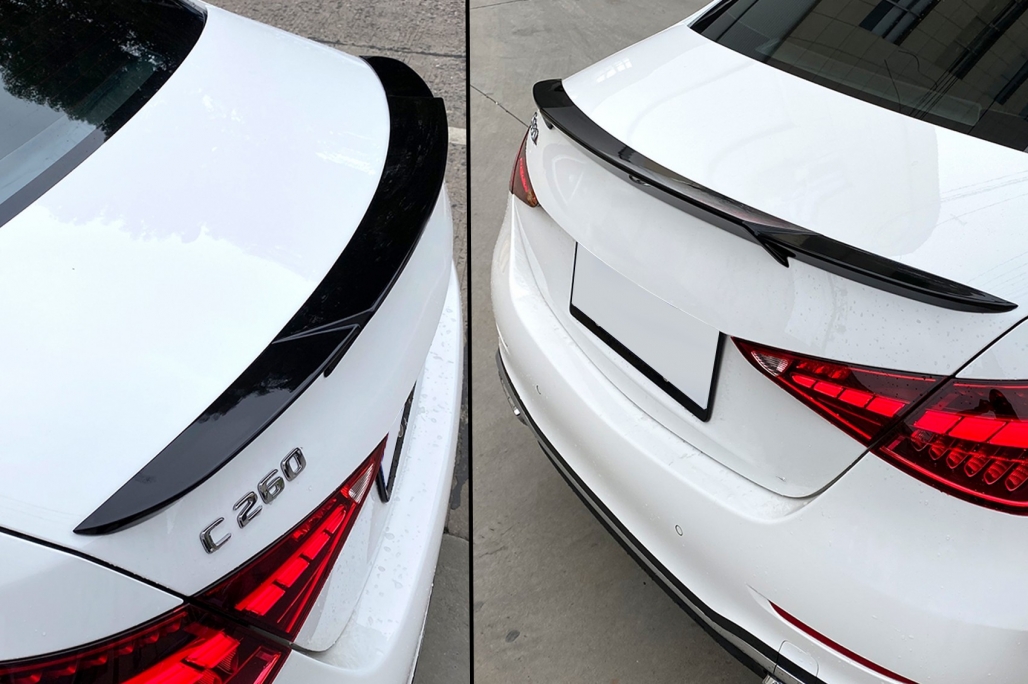 Spoiler Mercedes C-Class W206 Limousine (2021-Up) Glans Zwart