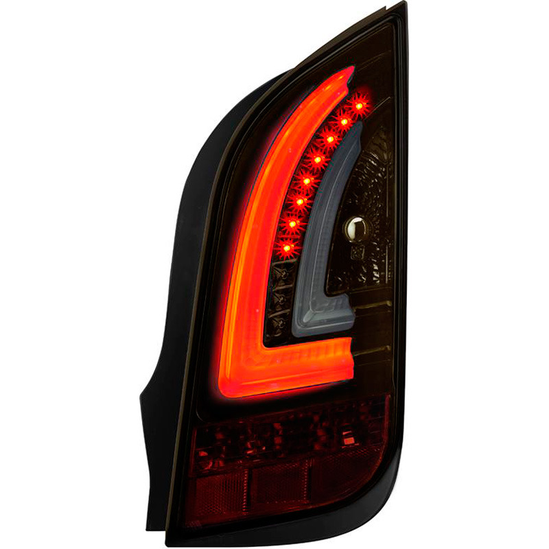 Set LED Achterlichten  Seat Mii 2011- - Zwart/Rookgrijs/Goud
