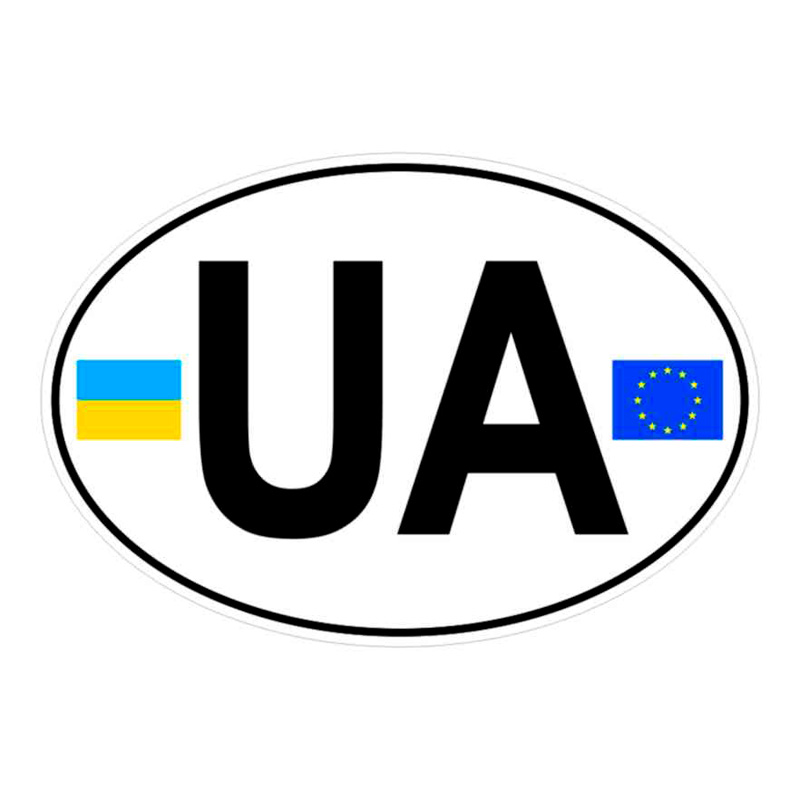 Auto Tattoo Sticker UA/EU - 12,5x8,5cm