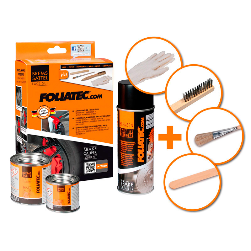 Foliatec Remklauwlakset - hot pink metallic - 3 Componenten