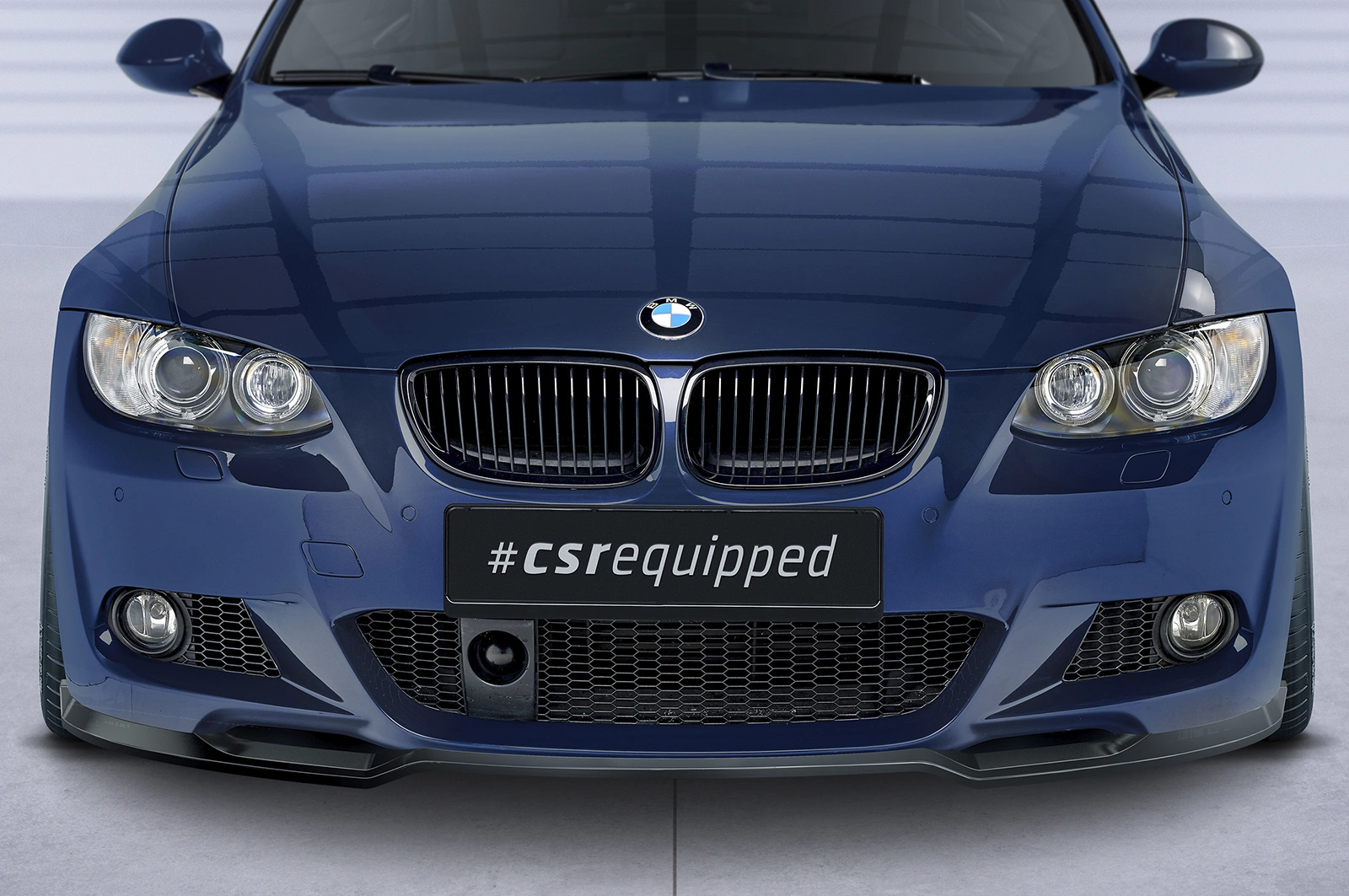 Voorspoiler BMW 3er E92/E93 M-Paket 06/2006-03/2010 Glans Zwart – CSR