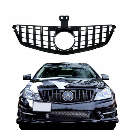 Grill Mercedes C-klasse W204 AMG-look zwart