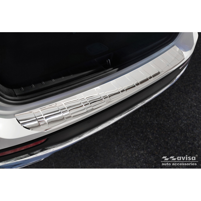 Chroom RVS Achterbumperprotector  Mercedes GLB (X247) incl. AMG 2019- 'Ribs'