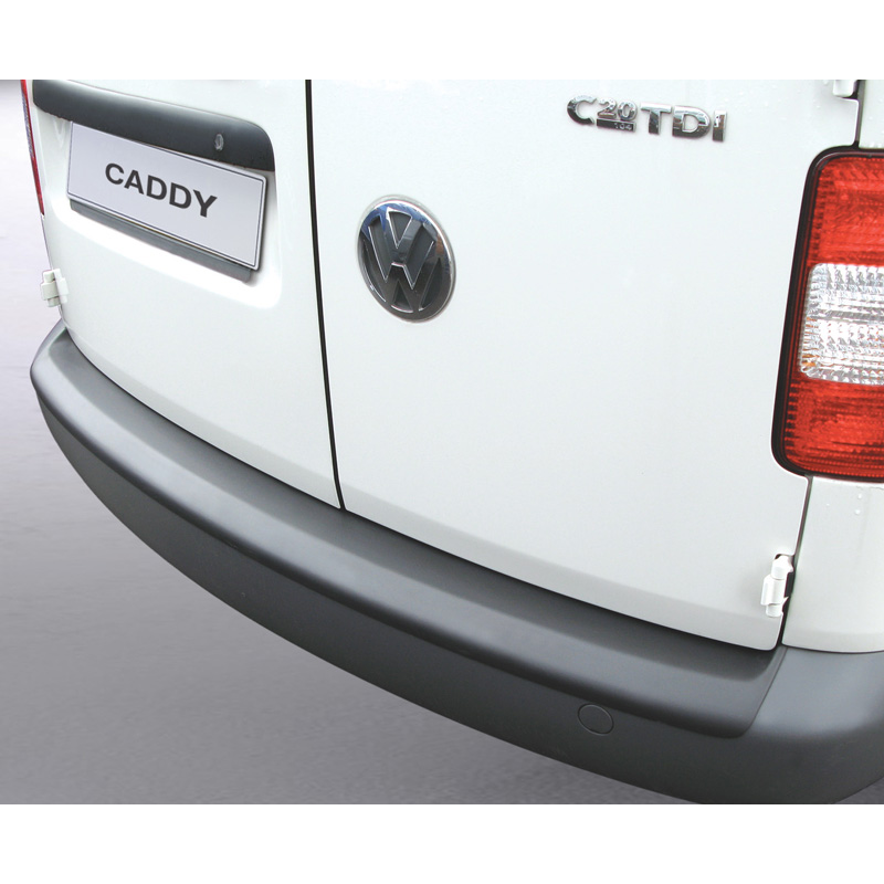 ABS Achterbumper beschermlijst  Volkswagen Caddy II 2004-2015 (voor ongespoten bumpers) Zwart