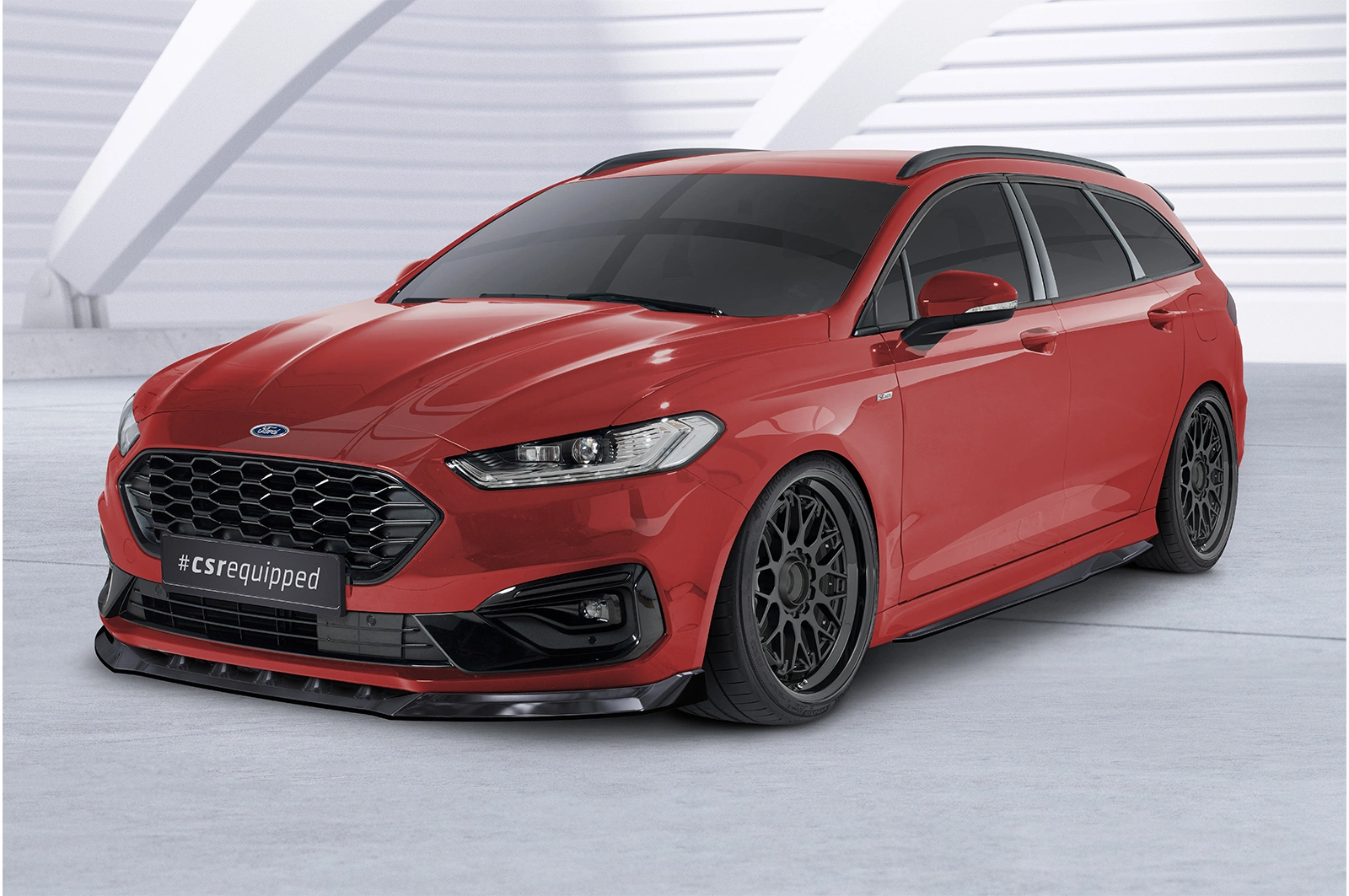 Voorspoiler Ford Mondeo MK5 BA7 Turnier ST-Line 2019-2022 – Glans Zwart
