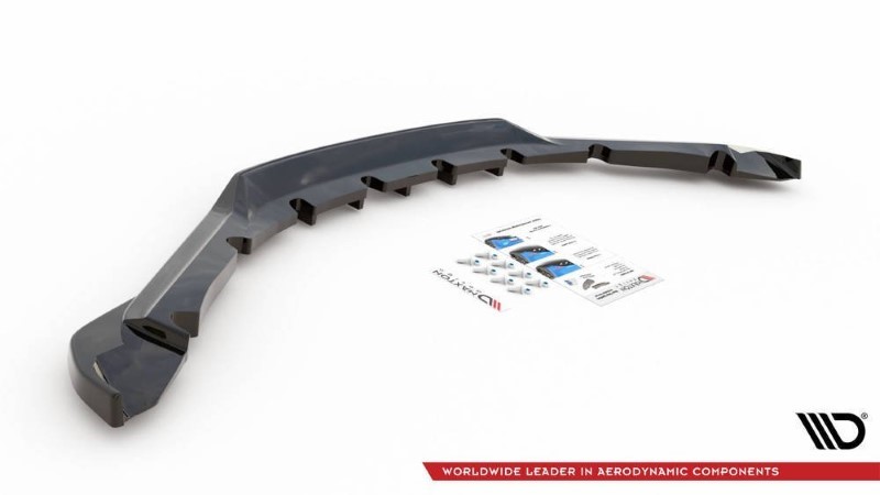 Achterspoiler BMW I8 Glanzend Zwart (met verticale bars)