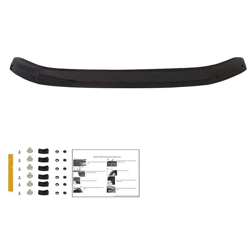 Motorkapbeschermer (steenslagcover)  Volkswagen Transporter T6/T6.1 2015-2022 - Glanzend zwart