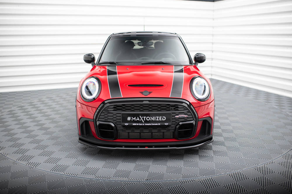 Voorspoiler V.1 Mini Cooper S John Cooper Works F56 2022 - Maxton Glans Zwart