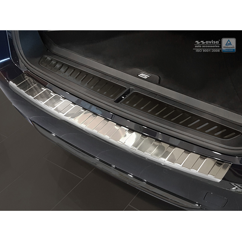 RVS Achterbumperprotector  BMW 5-Serie G31 Touring 2017-2020 excl. M-Sport 'Ribs'