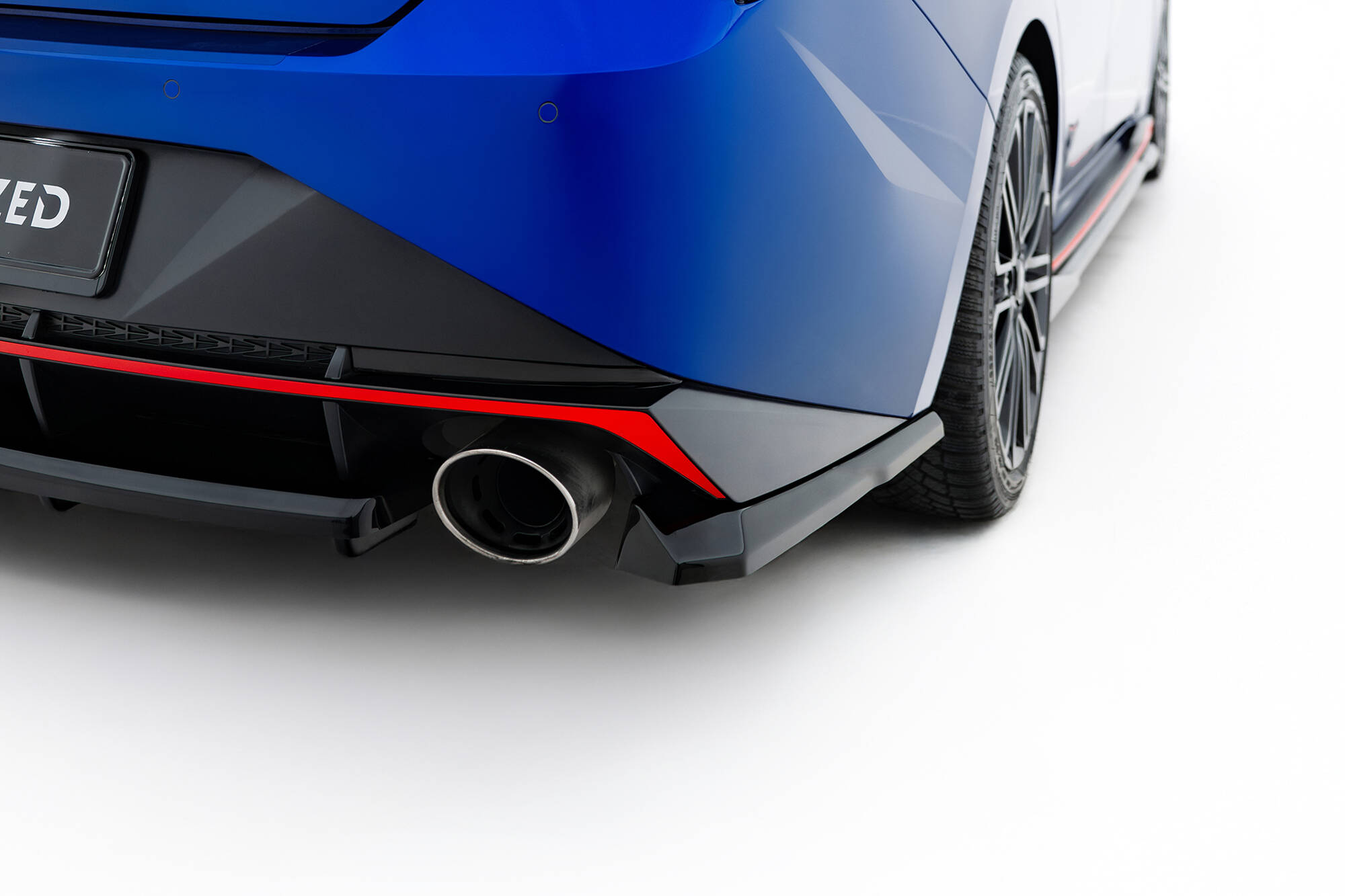 Achterzij Spoilers Hyundai Elantra N MK7 Maxton Glanzend zwart