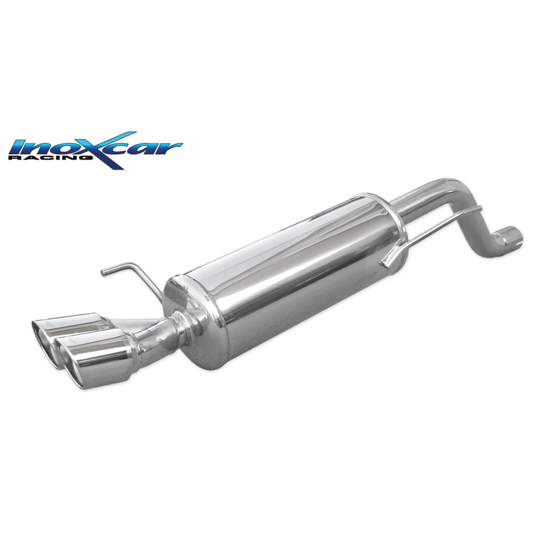 100% RVS Sportuitlaat  Fiat Punto EVO 1.4 Turbo MultiAir 165pk 2010- 2x80mm X-Race