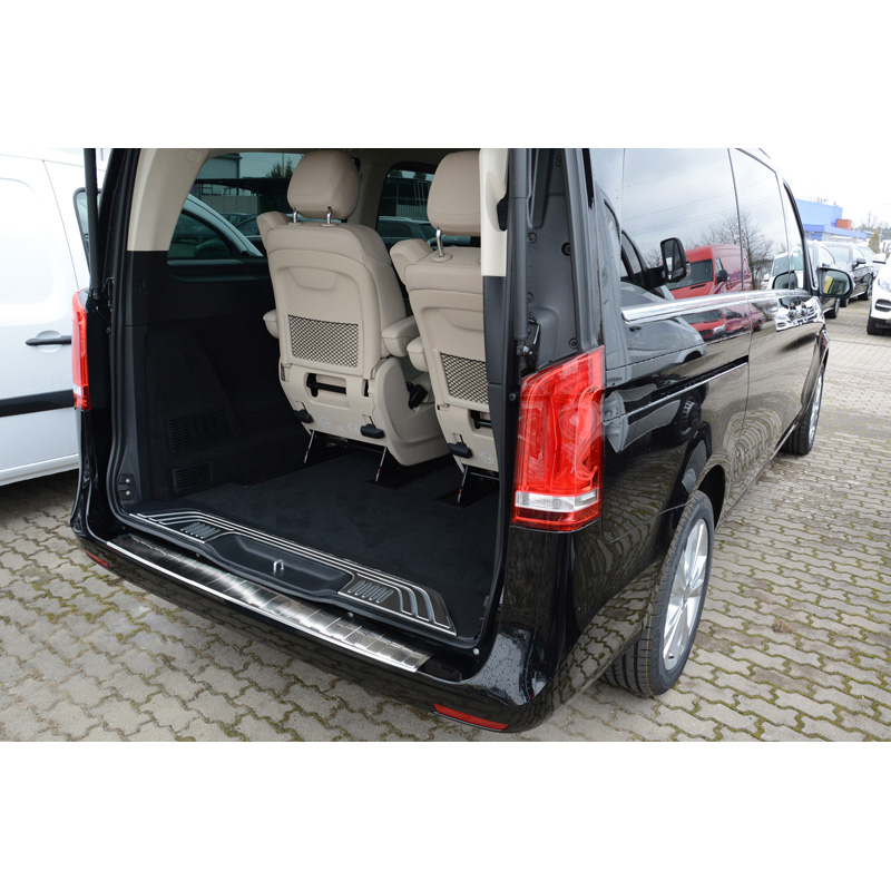 RVS Achterbumperprotector Mercedes Vito/V-Klasse 2014- 'Ribs'