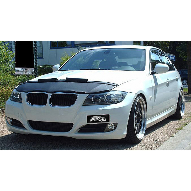 Motorkapsteenslaghoes  BMW 3 serie E90/E91 sedan/touring 2008- zwart (facelift)