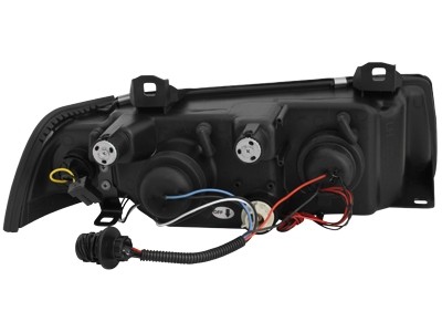 Faros BMW E36 coupe Angel Eyes cromo
