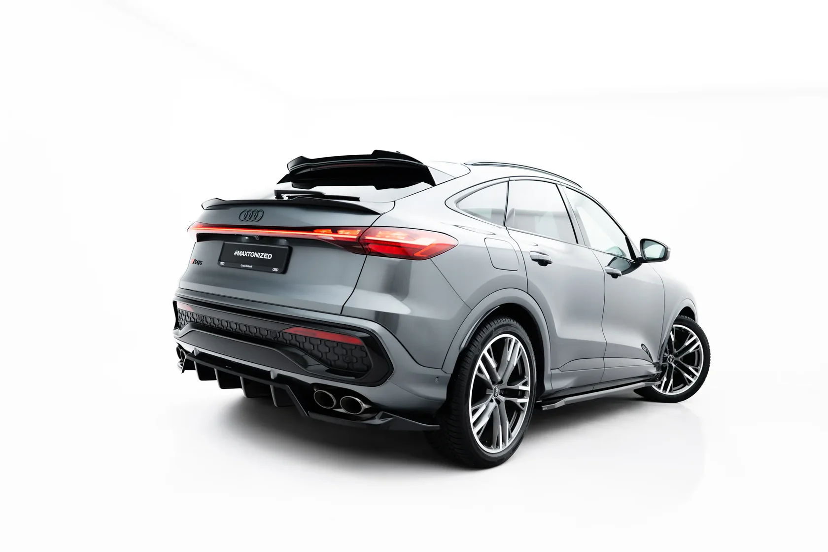 Diffuser Audi SQ5 Sportback / SUV Mk3 Maxton Glans Zwart