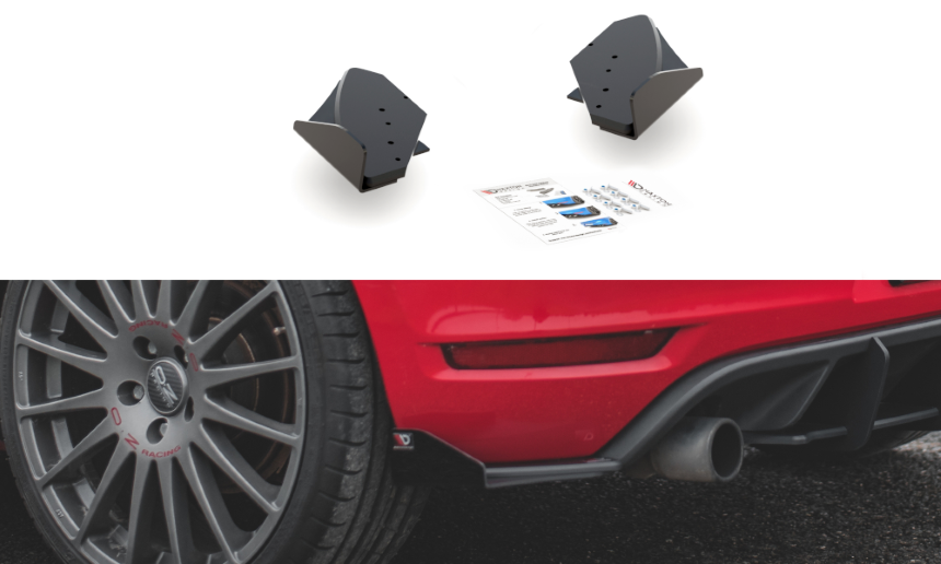 Achterzijde race skirts VW Golf 6 GTI Maxton Design duurzaam