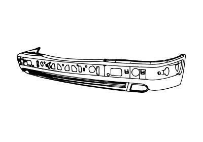 voorbumper, Elegance/Avantgarde, in primer Mercedes E klasse, W2