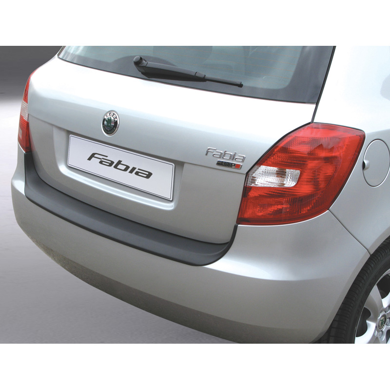 ABS Achterbumper beschermlijst  Skoda Fabia II 2007-2010 Zwart