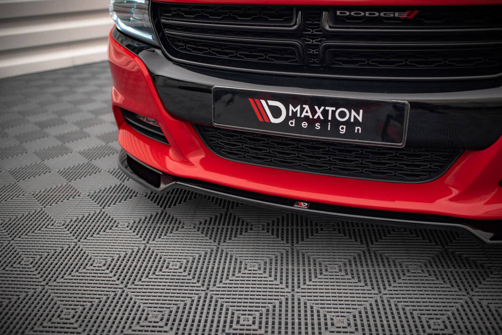 Voorspoiler V.2 Dodge Charger RT MK7 FL Maxton Glans Zwart