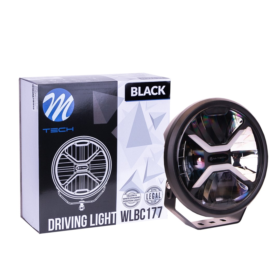 7" 80W 8 LED Spot Schijnwerper Zwart