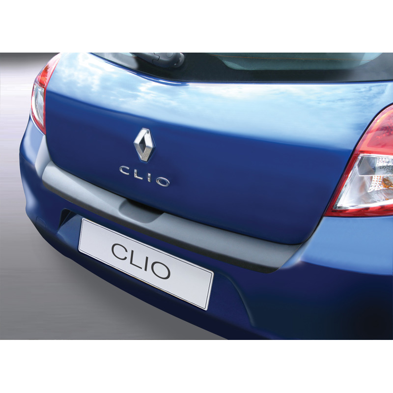ABS Achterbumper beschermlijst  Renault Clio III HB 3/5 deurs 2009-2012 Zwart