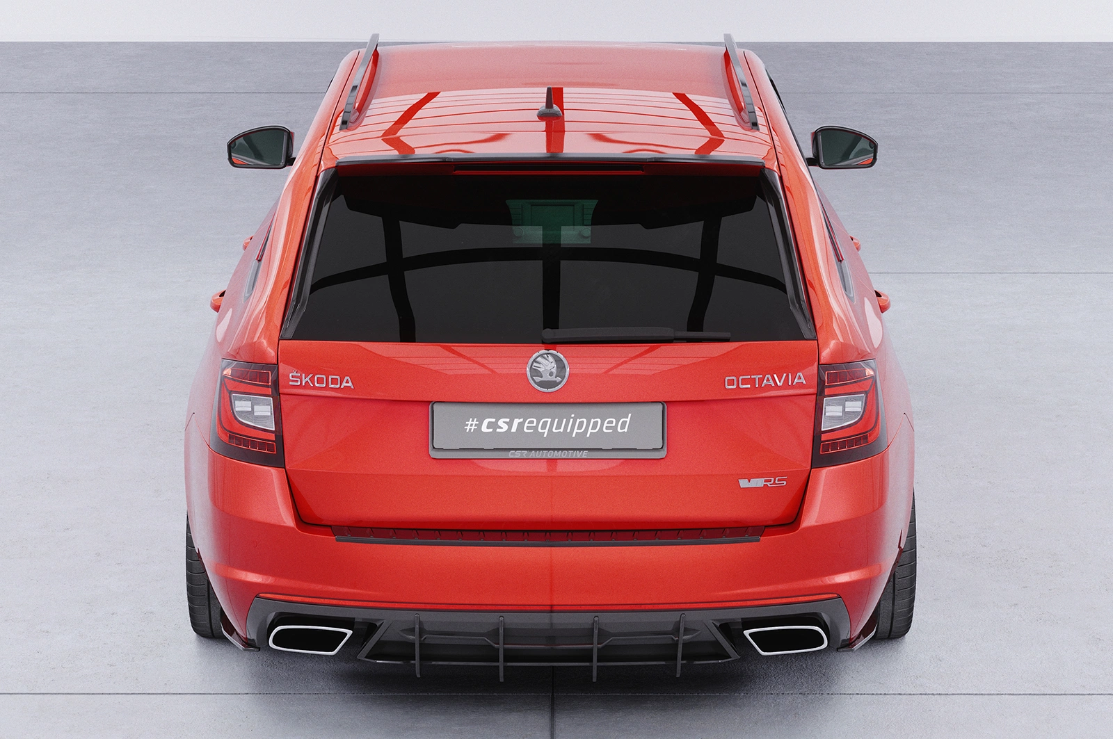 Achterspoiler Skoda Octavia 3 (Typ 5E) RS glans zwart