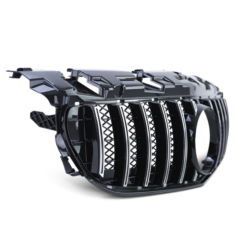 Grill Mercedes SLC R172 Facelift 2016- .. GT Look Zwart/Chroom