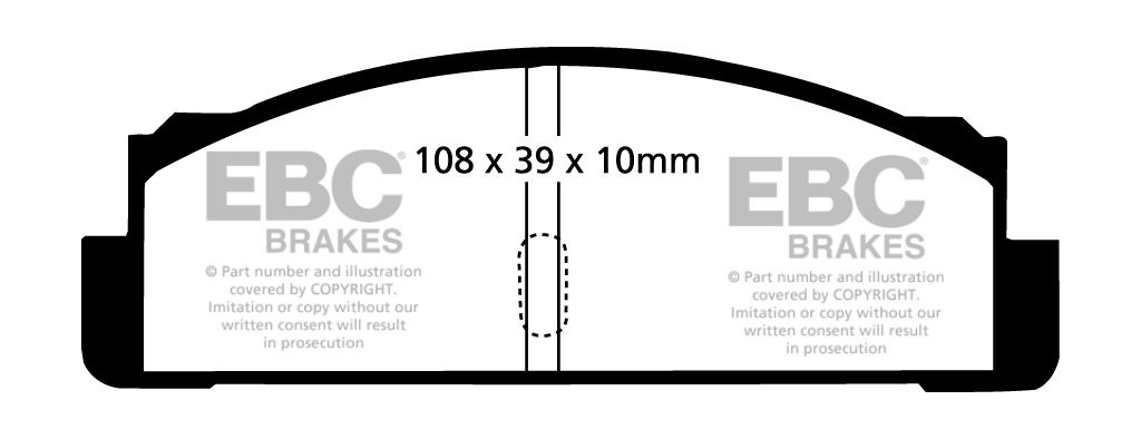 EBC Brakes FIAT 131 2.0 TC 80-82 Remblokken achterzijde