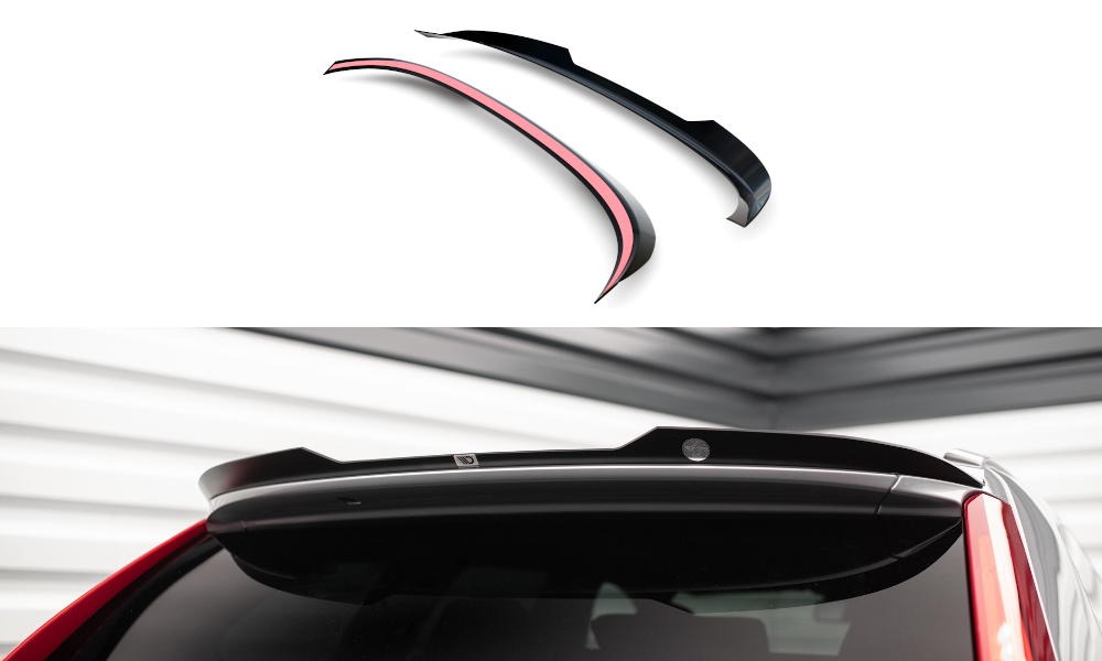 Spoiler Volvo XC60 R-Design Facelift 2013 - 2017 Maxton Glans Zwart
