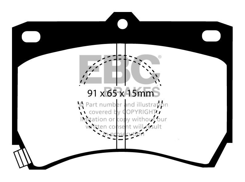 EBC Brakes MAZDA 323 1.7 LX D Station 87-91 Remblokken voorzijde