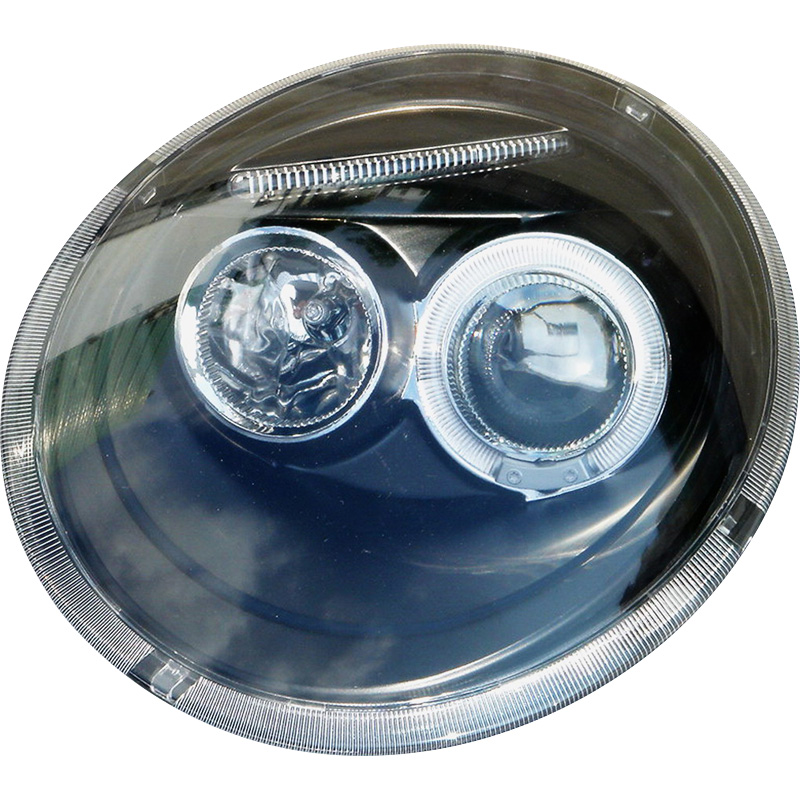 Faros VW New Beetle negro + HaloRim