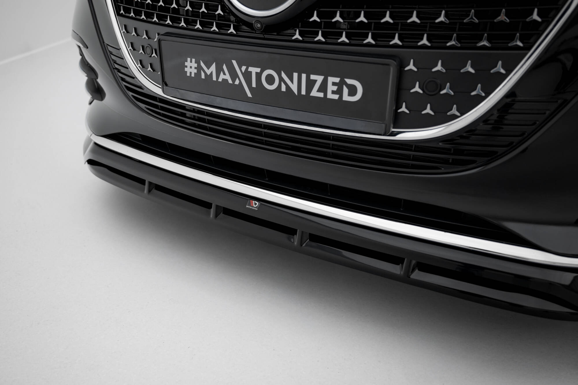 Voorspoiler Mercedes-Benz V AMG-Line W447 Facelift 2 Maxton Glanzend zwart