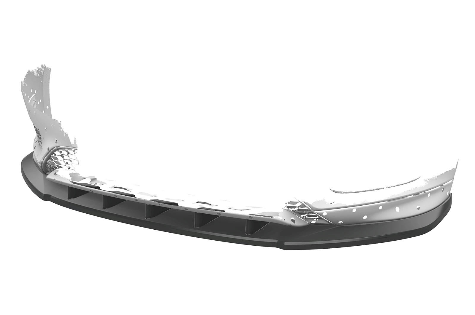 Voorspoiler Ford Focus MK3 ST-Line glans zwart – 2014–2018