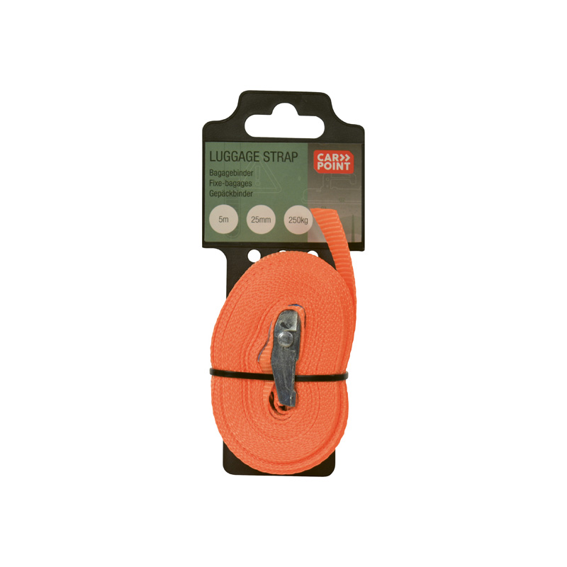 Carpoint Spanband met Klem 5m x 25mm