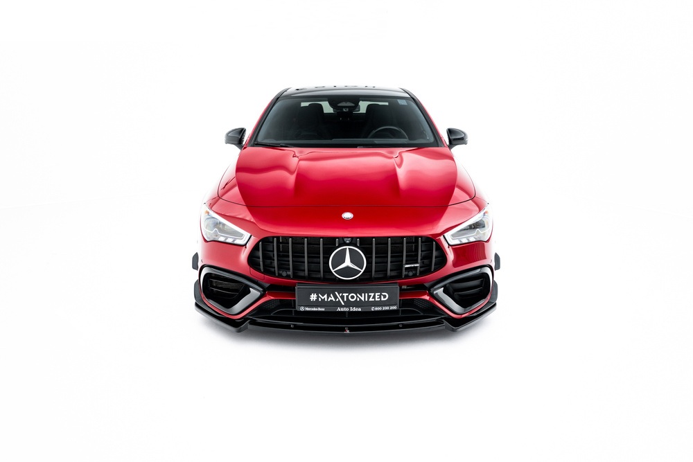 Voorspoiler Mercedes-AMG CLA 45 Aero C118 V.5 Maxton Glans Zwart