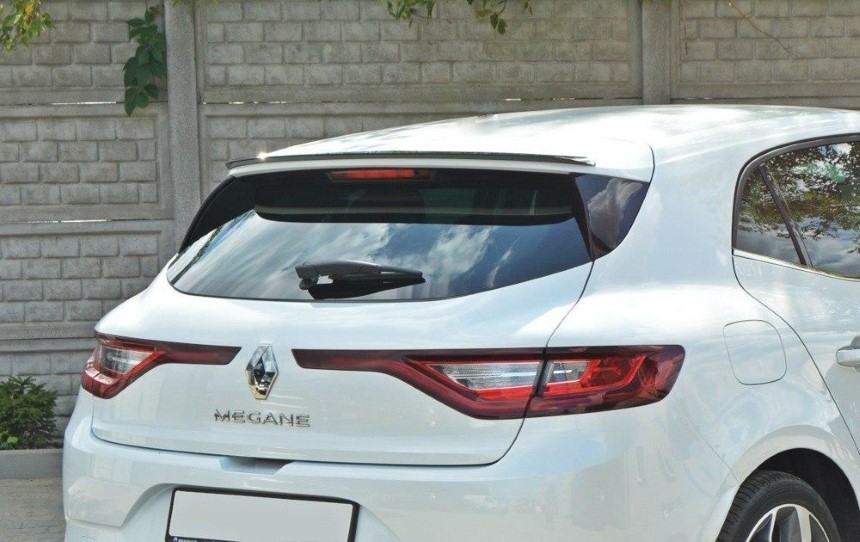 Spoiler cap Renault Megane 4 Hatchback Maxton Design glans zwart